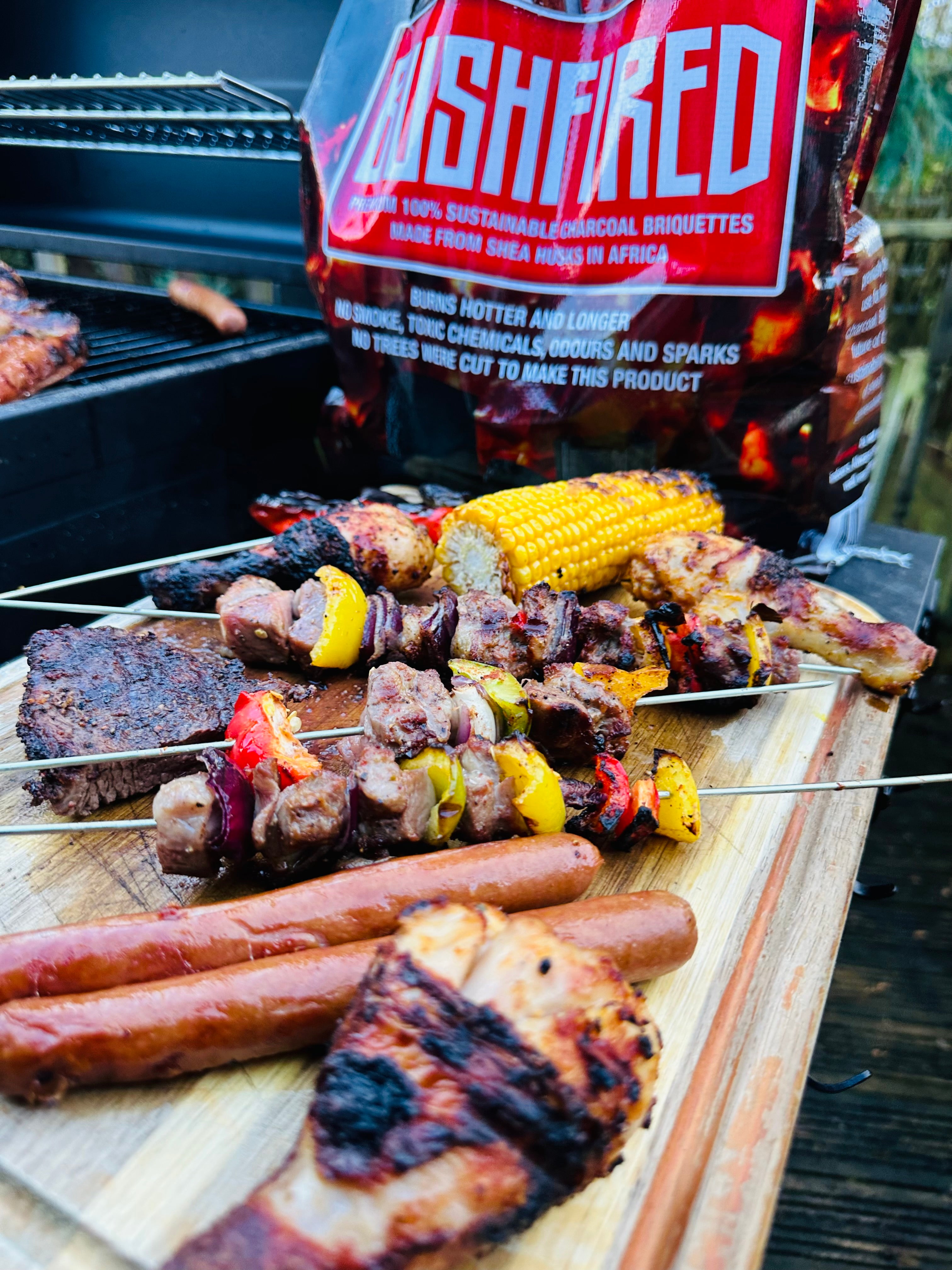 10KG Bushfired Charcoal Briquettes